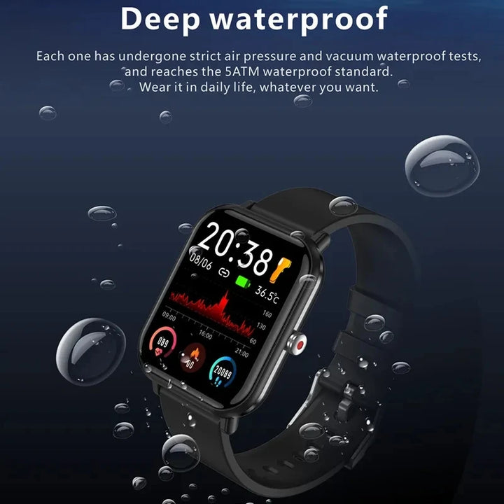 LIGE New Q9 Pro Smart Watch Body Temperature Monitor Music Control Sports Waterproof