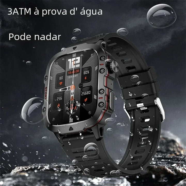 2024 New Outoor Military Smart Watch Men IP68 5ATM Sport Fitness